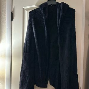Aerie fuzzy shawl/cape